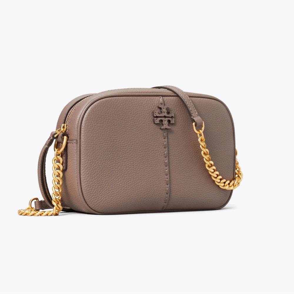 Tory Burch McGraw Camera Bag Silver Maple